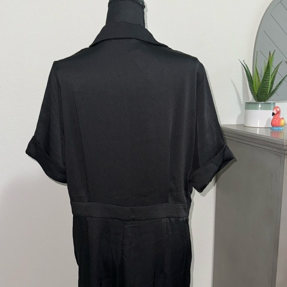 Black Double-breasted Jumpsuit - Picture 3 of 6